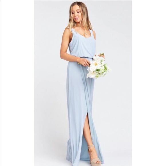 NEW Show Me Your Mumu Kendall Maxi
Bridesmaid Chiffon Dress Steel Blue - Picture 3 of 15